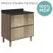 Balcao Com Tampo 2 Gavetoes Vidro 80 cm MDF Kali 16412 Carvalho Toq Nicioli