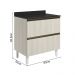 Balcao Com Tampo 2G 80cm MDF Kali 16412 Bianco Toq Bianco Toq Nicioli