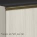 Balcao Com Tampo 2G 80cm MDF Kali 16412 Bianco Toq Bianco Toq Nicioli