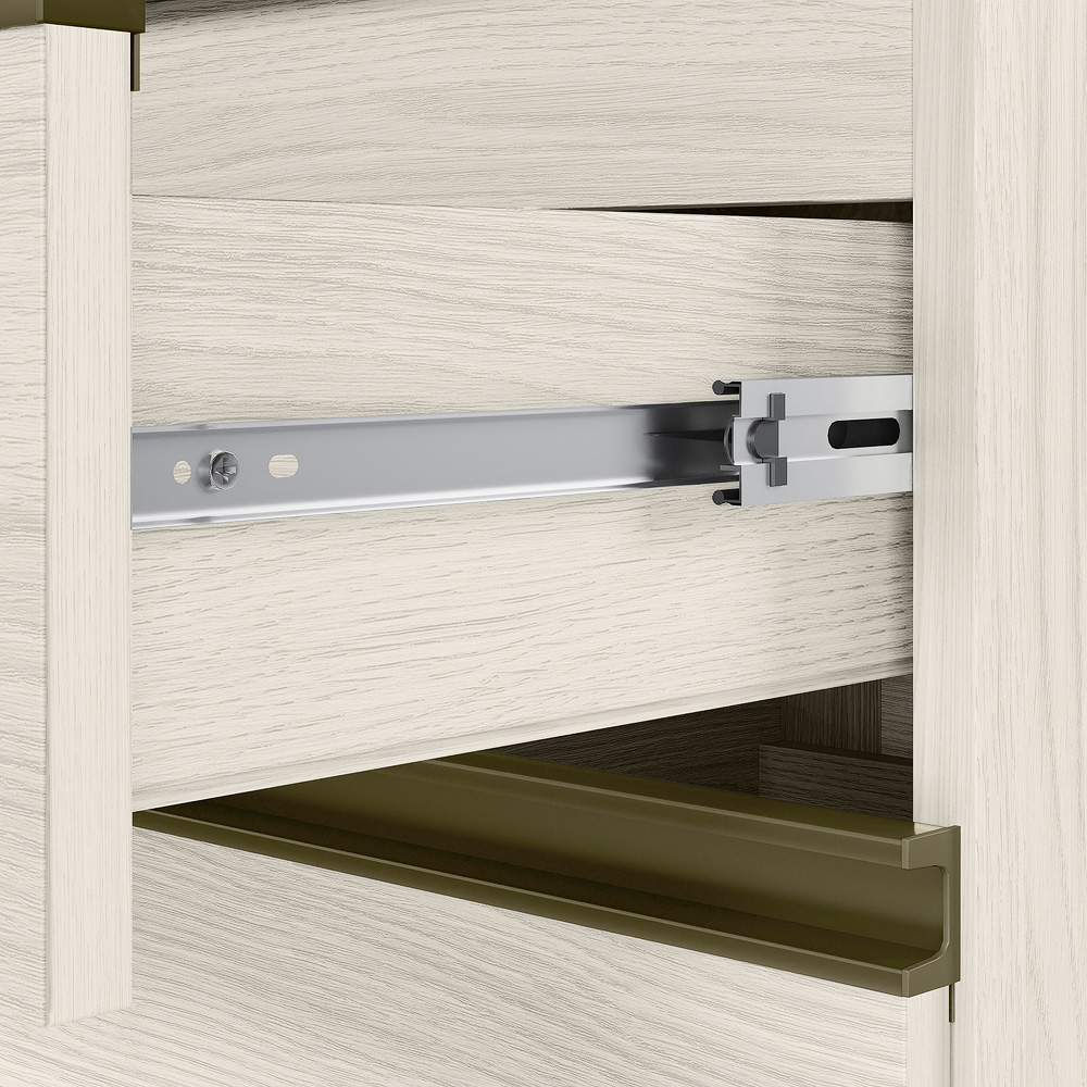 Balcao Com Tampo 2G 80cm MDF Kali 16412 Bianco Toq Bianco Toq Nicioli