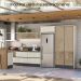 Balcao Com Tampo 2G 80cm MDF Kali 16412 Bianco Toq Bianco Toq Nicioli