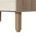 Balcao Com Tampo 2G 80cm MDF Kali 16412 Carvalho Toq Bianco Toq Nicioli