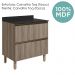 Balcao Com Tampo 2G 80cm MDF Kali 16412 Carvalho Toq Carvalho Toq Nicioli