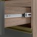 Balcao Com Tampo 2G 80cm MDF Kali 16412 Carvalho Toq Chumbo Nicioli
