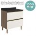 Balcao Com Tampo 2G 80cm MDF Kali 16412 Carvalho Toq Off White Cetim Nicioli