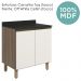 Balcao Com Tampo 2P 60 cm MDF Kali 12220 Carvalho Toq Off White Cetim Nicioli