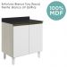 Balcao Com Tampo 2P 70 cm MDF Kali 12221 Bianco Toq Branco Uv Nicioli