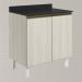 Balcao Com Tampo 2P 80 cm MDF Kali 12223 Bianco Toq Bianco Toq Nicioli