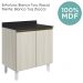 Balcao Com Tampo 2P 80 cm MDF Kali 12223 Bianco Toq Bianco Toq Nicioli