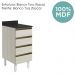 Balcao Com Tampo 4G 40 cm MDF Kali 16410 Bianco Toq Bianco Toq Nicioli