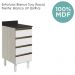 Balcao Com Tampo 4G 40 cm MDF Kali 16410 Bianco Toq Branco Uv Nicioli