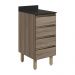 Balcao Com Tampo 4G 40 cm MDF Kali 16410 Carvalho Toq Carvalho Toq Nicioli