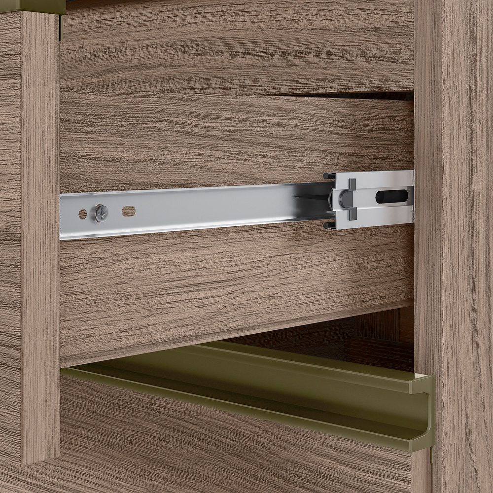 Balcao Com Tampo 4G 40 cm MDF Kali 16410 Carvalho Toq Carvalho Toq Nicioli
