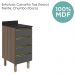 Balcao Com Tampo 4G 40 cm MDF Kali 16410 Carvalho Toq Chumbo Nicioli