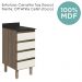 Balcao Com Tampo 4G 40 cm MDF Kali 16410 Carvalho Toq Off White Cetim Nicioli