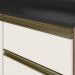Balcao Com Tampo 4G 40 cm MDF Kali 16410 Carvalho Toq Off White Cetim Nicioli