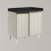 Balcao Com Tampo Canto Reto MDF Kali 12227 Bianco Toq Bianco Toq Nicioli