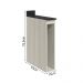 Balcao Guardanapeiro Com Tampo 15 cm MDF Kali 12215 Bianco Toq Nicioli