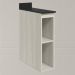 Balcao Nicho Com Tampo 20 cm MDF Kali 12216 Bianco Toq Nicioli