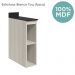Balcao Nicho Com Tampo 20 cm MDF Kali 12216 Bianco Toq Nicioli