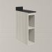 Balcao Nicho Com Tampo 20 cm MDF Kali 12216 Bianco Toq Nicioli