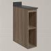 Balcao Nicho Com Tampo 20 cm MDF Kali 12216 Carvalho Toq Nicioli