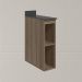 Balcao Nicho Com Tampo 20 cm MDF Kali 12216 Carvalho Toq Nicioli