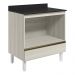 Balcao Nicho Forno 80cm MDF Kali 16406 Bianco Toq Bianco Toq Nicioli