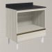 Balcao Nicho Forno 80cm MDF Kali 16406 Bianco Toq Bianco Toq Nicioli