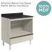 Balcao Nicho Forno 80cm MDF Kali 16406 Bianco Toq Bianco Toq Nicioli