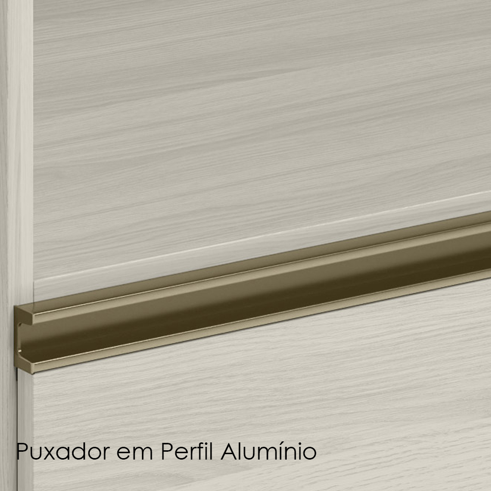Balcao Nicho Forno 80cm MDF Kali 16406 Bianco Toq Bianco Toq Nicioli
