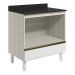 Balcao Nicho Forno 80cm MDF Kali 16406 Bianco Toq Branco Uv Nicioli