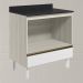Balcao Nicho Forno 80cm MDF Kali 16406 Bianco Toq Branco Uv Nicioli