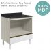 Balcao Nicho Forno 80cm MDF Kali 16406 Bianco Toq Branco Uv Nicioli