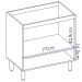 Balcao Nicho Forno 80cm MDF Kali 16406 Carvalho Toq Bianco Toq Nicioli
