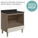 Balcao Nicho Forno 80cm MDF Kali 16406 Carvalho Toq Bianco Toq Nicioli