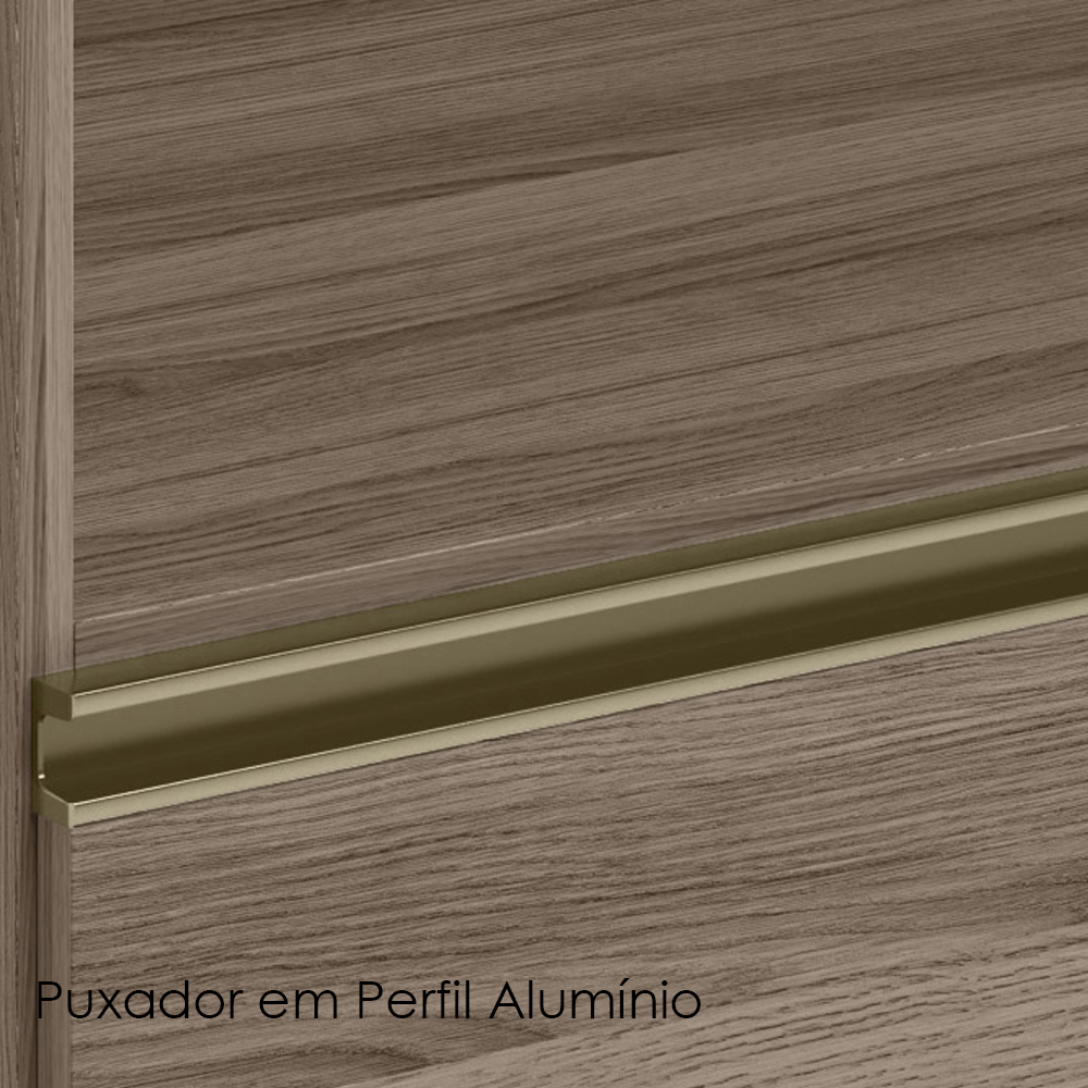 Balcao Nicho Forno 80cm MDF Kali 16406 Carvalho Toq Carvalho Toq Nicioli