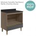 Balcao Nicho Forno 80cm MDF Kali 16406 Carvalho Toq Chumbo Nicioli