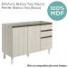 Balcao Para Pia 2P 3G 120cm MDF Kali 16417 Bianco Toq Bianco Toq Nicioli