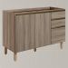 Balcao Para Pia 2P 3G 120cm MDF Kali 16417 Carvalho Toq Carvalho Toq Nicioli