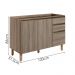 Balcao Para Pia 2P 3G 120cm MDF Kali 16417 Carvalho Toq Carvalho Toq Nicioli