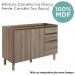 Balcao Para Pia 2P 3G 120cm MDF Kali 16417 Carvalho Toq Carvalho Toq Nicioli