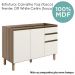 Balcao Para Pia 2P 3G 120cm MDF Kali 16417 Carvalho Toq Off White Cetim Nicioli