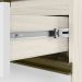 Balcao Tampo 2G Vidro 80cm MDF Kali 16415 Bianco Toq Branco Uv Nicioli