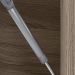 Balcao Tampo 2G Vidro 80cm MDF Kali 16415 Carvalho Toq Off White Cetim Nicioli