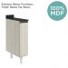 Balcao com Tampo 1P 20cm MDF Kali 16796 Bianco Toq Bianco Toq Nicioli