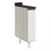 Balcao com Tampo 1P 20cm MDF Kali 16796 Bianco Toq Branco Uv Nicioli