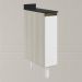 Balcao com Tampo 1P 20cm MDF Kali 16796 Bianco Toq Branco Uv Nicioli
