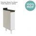 Balcao com Tampo 1P 20cm MDF Kali 16796 Bianco Toq Branco Uv Nicioli
