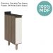Balcao com Tampo 1P 20cm MDF Kali 16796 Carvalho Toq Off White Cetim Nicioli